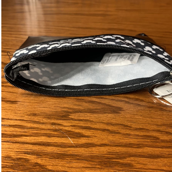 Minnie Mouse Coin Purse Wallet with Keyring- Black - Picture 4 of 4